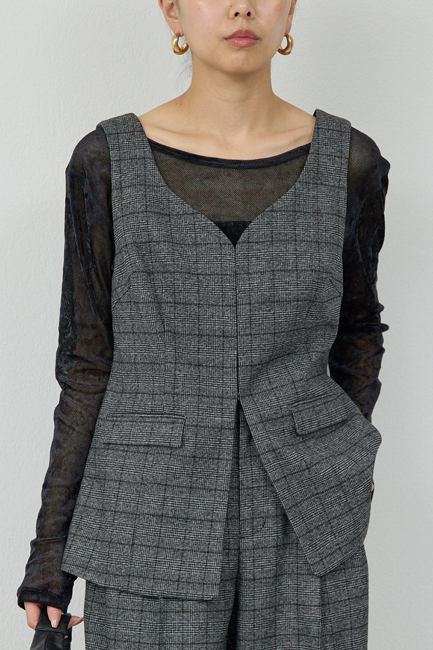 【ガリャルダガランテ/GALLARDAGALANTE】のビスチェジレ 人気、トレンドファッション・服の通販 founy(ファニー) 　ファッション　Fashion　レディースファッション　Fashion for Women　アウター　Coat / Outerwear Collection　レディースジャケット・軽アウター　Jackets　インナー　Innerwear　カッティング　Cutting Detail　ジャケット　Jacket, Outerwear　スラックス　Slacks, Dress Pants　セットアップ　Set-Up, Coordinated Outfit　ベスト　Vest, Waistcoat　ロング　Long, Long-Length　夏　Summer　新作・新入荷　New Arrivals / New In　秋　Autumn　A/W・秋冬　Autumn/Winter　other-5|ID: prp329100004691476 ipo3291000000033878479