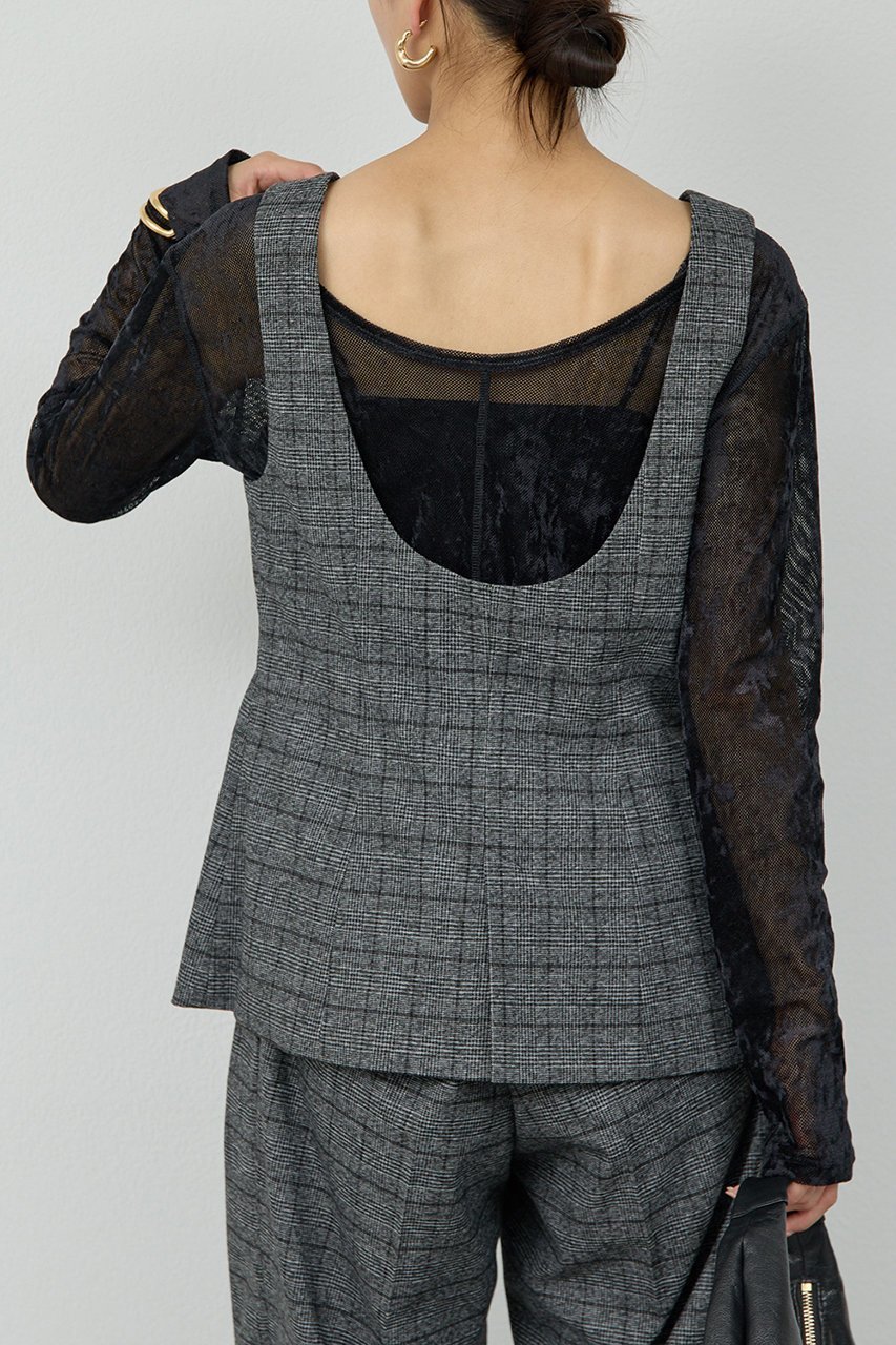 【ガリャルダガランテ/GALLARDAGALANTE】のビスチェジレ 人気、トレンドファッション・服の通販 founy(ファニー) 　ファッション　Fashion　レディースファッション　Fashion for Women　アウター　Coat / Outerwear Collection　レディースジャケット・軽アウター　Jackets　インナー　Innerwear　カッティング　Cutting Detail　ジャケット　Jacket, Outerwear　スラックス　Slacks, Dress Pants　セットアップ　Set-Up, Coordinated Outfit　ベスト　Vest, Waistcoat　ロング　Long, Long-Length　夏　Summer　新作・新入荷　New Arrivals / New In　秋　Autumn　A/W・秋冬　Autumn/Winter　other-8|ID: prp329100004691476 ipo3291000000033878482