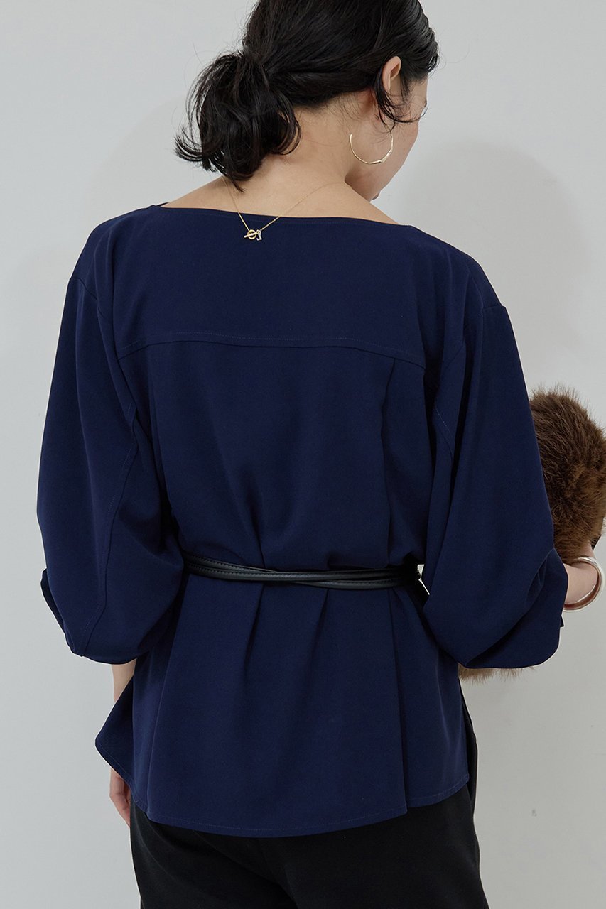 【ガリャルダガランテ/GALLARDAGALANTE】のフロントドレープブラウス 人気、トレンドファッション・服の通販 founy(ファニー) 　ファッション　Fashion　レディースファッション　Fashion for Women　トップス・カットソー　Cut & Sew Tops　シャツ・ブラウス・オフィスカジュアル　Elegant Blouses & Button-Ups　インナー　Innerwear　スラックス　Slacks, Dress Pants　スリーブ　Sleeve, Long Sleeve / Short Sleeve　ロング　Long, Long-Length　エレガント 上品　Elegant　新作・新入荷　New Arrivals / New In　other-7|ID: prp329100004691478 ipo3291000000033878500