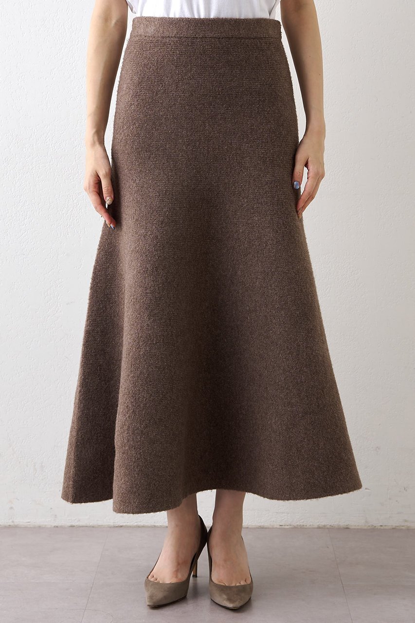【ウィムガゼット/Whim Gazette】のニットフレアスカート 人気、トレンドファッション・服の通販 founy(ファニー) 　ファッション　Fashion　レディースファッション　Fashion for Women　スカート　Skirts　Aライン・フレアスカート　A-Line & Flared Skirts　ロングスカート　Long Skirts / Maxi & Midi Skirts　おすすめ　Recommended / Our Picks　ストレッチ　Stretch, Stretchy Fabric　セットアップ　Set-Up, Coordinated Outfit　フレア　Flare, Flared　ブルゾン　Blouson, Bomber Jacket　メランジ　Melange, Mixed Yarn　ロング　Long, Long-Length　エレガント 上品　Elegant　新作・新入荷　New Arrivals / New In　A/W・秋冬　Autumn/Winter　other-7|ID: prp329100004691482 ipo3291000000033878540