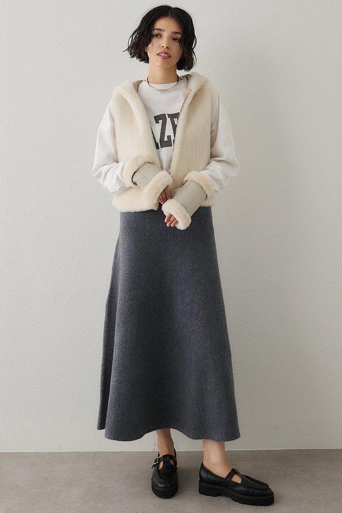 【ウィムガゼット/Whim Gazette】のニットフレアスカート インテリア・キッズ・メンズ・レディースファッション・服の通販 founy(ファニー) https://founy.com/ ファッション Fashion レディースファッション Fashion for Women スカート Skirts Aライン・フレアスカート A-Line & Flared Skirts ロングスカート Long Skirts / Maxi & Midi Skirts おすすめ Recommended / Our Picks ストレッチ Stretch, Stretchy Fabric セットアップ Set-Up, Coordinated Outfit フレア Flare, Flared ブルゾン Blouson, Bomber Jacket メランジ Melange, Mixed Yarn ロング Long, Long-Length エレガント 上品 Elegant A/W・秋冬 Autumn/Winter |ID: prp329100004691482 ipo3291000000035665099