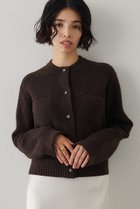 【ウィムガゼット/Whim Gazette】のブークレーニットジャケット ブラウン|ID: prp329100004691483 ipo3291000000036085258