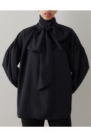 【ウィムガゼット/Whim Gazette】のシルキーボウタイブラウス 人気、トレンドファッション・服の通販 founy(ファニー) ファッション Fashion レディースファッション Fashion for Women トップス・カットソー Cut & Sew Tops シャツ・ブラウス・オフィスカジュアル Elegant Blouses & Button-Ups エアリー Airy Texture シルク Silk, 100% Silk スリーブ Sleeve, Long Sleeve / Short Sleeve ハイネック High Neck, Mock Neck リボン Ribbon, Bow ロング Long, Long-Length エレガント 上品 Elegant 新作・新入荷 New Arrivals / New In |ID:prp329100004691485