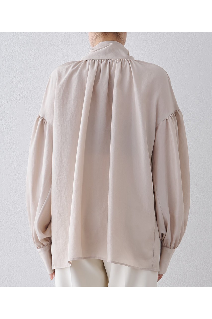 【ウィムガゼット/Whim Gazette】のシルキーボウタイブラウス 人気、トレンドファッション・服の通販 founy(ファニー) 　ファッション　Fashion　レディースファッション　Fashion for Women　トップス・カットソー　Cut & Sew Tops　シャツ・ブラウス・オフィスカジュアル　Elegant Blouses & Button-Ups　エアリー　Airy Texture　シルク　Silk, 100% Silk　スリーブ　Sleeve, Long Sleeve / Short Sleeve　ハイネック　High Neck, Mock Neck　リボン　Ribbon, Bow　ロング　Long, Long-Length　エレガント 上品　Elegant　新作・新入荷　New Arrivals / New In　other-7|ID: prp329100004691485 ipo3291000000033878570