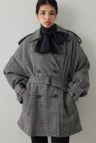 【ウィムガゼット/Whim Gazette】のウールミドルトレンチコート ブラック|ID: prp329100004691487 ipo3291000000035665130