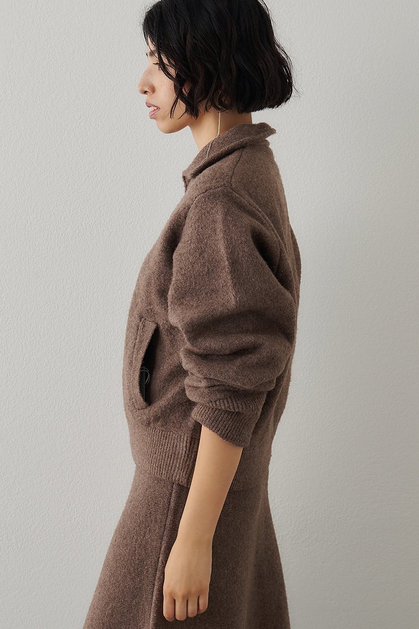 【ウィムガゼット/Whim Gazette】のニットブルゾン 人気、トレンドファッション・服の通販 founy(ファニー) 　ファッション　Fashion　レディースファッション　Fashion for Women　アウター　Coat / Outerwear Collection　レディースジャケット・軽アウター　Jackets　ブルゾンジャケット・スポーティアウター　Blouson Jackets　おすすめ　Recommended / Our Picks　ジャケット　Jacket, Outerwear　ストレッチ　Stretch, Stretchy Fabric　セットアップ　Set-Up, Coordinated Outfit　バランス　Balance, Style Balance　フォルム　Silhouette, Form　ブルゾン　Blouson, Bomber Jacket　ボトム　Bottoms, Lower Wear　メランジ　Melange, Mixed Yarn　エレガント 上品　Elegant　新作・新入荷　New Arrivals / New In　秋　Autumn　other-2|ID: prp329100004691488 ipo3291000000033878592