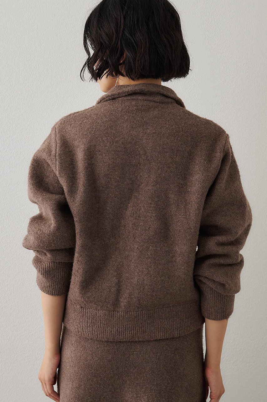 【ウィムガゼット/Whim Gazette】のニットブルゾン 人気、トレンドファッション・服の通販 founy(ファニー) 　ファッション　Fashion　レディースファッション　Fashion for Women　アウター　Coat / Outerwear Collection　レディースジャケット・軽アウター　Jackets　ブルゾンジャケット・スポーティアウター　Blouson Jackets　おすすめ　Recommended / Our Picks　ジャケット　Jacket, Outerwear　ストレッチ　Stretch, Stretchy Fabric　セットアップ　Set-Up, Coordinated Outfit　バランス　Balance, Style Balance　フォルム　Silhouette, Form　ブルゾン　Blouson, Bomber Jacket　ボトム　Bottoms, Lower Wear　メランジ　Melange, Mixed Yarn　エレガント 上品　Elegant　新作・新入荷　New Arrivals / New In　秋　Autumn　other-3|ID: prp329100004691488 ipo3291000000033878593