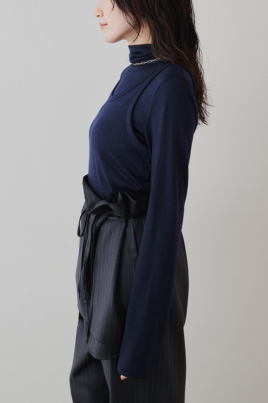 【ウィムガゼット/Whim Gazette】のタートルタンクプルオーバー 人気、トレンドファッション・服の通販 founy(ファニー) 　ファッション　Fashion　レディースファッション　Fashion for Women　トップス・カットソー　Cut & Sew Tops　シャツ・ブラウス・オフィスカジュアル　Elegant Blouses & Button-Ups　ロングTシャツ・Tシャツ　Longline T-Shirts & Tees　カジュアルプルオーバー・ニットトップス　Pullovers & Knit Tops / Casual Pullovers　カットソー・ベーシックTシャツ　Cut-and-Sewn Tops / Stretch Tees & Basics　ストレッチ　Stretch, Stretchy Fabric　スマート　Smart, Elegant　スリーブ　Sleeve, Long Sleeve / Short Sleeve　タンク　Tank Top, Sleeveless Top　タートルネック　Turtleneck, High Neck　ロング　Long, Long-Length　新作・新入荷　New Arrivals / New In　other-4|ID: prp329100004691489 ipo3291000000033878602