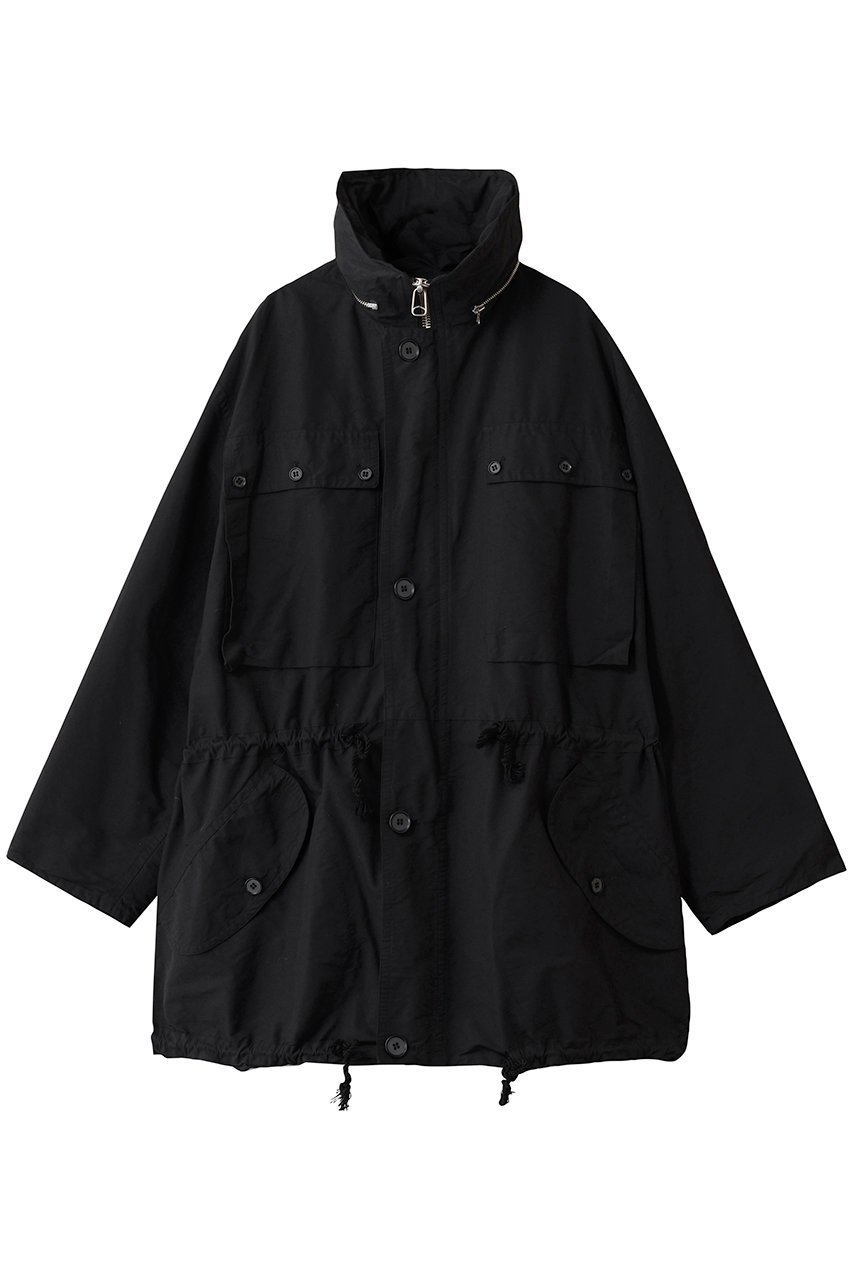 【ヨーク/YOKE / MEN】の【MEN】【YOKE × KATHARINE HAMNETT】リサイクル ポリエステル ハーフ コート インテリア・キッズ・メンズ・レディースファッション・服の通販 founy(ファニー) 　ファッション　Fashion　メンズファッション　Fashion for Men　スタンド　Stand Collar, Upright Stand　ハーフ　Half, Half-Length　ポケット　Pocket, Pocket Detail　ミリタリー　Military, Army Style　モダン　Modern, Contemporary　ロング　Long, Long-Length　新作・新入荷　New Arrivals / New In　ブラック|ID: prp329100004691498 ipo3291000000033878676