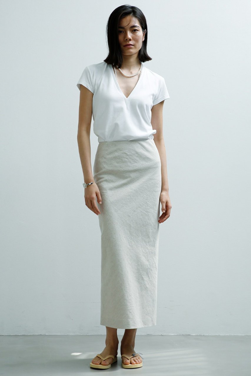 【マディソンブルー/MADISONBLUE】のCOTTON LINEN TIGHT SK タイトスカート 大人の最旬トレンドファッション＆コーディネート founy(ファウニー) 　ファッション　Fashion　レディースファッション　Fashion for Women　スカート　Skirts　ロングスカート　Long Skirts / Maxi & Midi Skirts　シンプル　Simple, Minimal　タイトスカート　Pencil Skirt, Tight Skirt　バイアス　Bias, Diagonal Cut　フィット　Fit, Slim Fit　リネン　Linen, Linen Fabric　ロング　Long, Long-Length　other-6|ID: prp329100004693061 ipo3291000000036827488