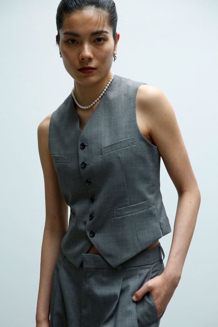 【マディソンブルー/MADISONBLUE】のVEST W TRO ベスト 人気、トレンドファッション・服の通販 founy(ファニー) 　ファッション　Fashion　レディースファッション　Fashion for Women　アウター　Coat / Outerwear Collection　レディースジャケット・軽アウター　Jackets　おすすめ　Recommended / Our Picks　ジャケット　Jacket, Outerwear　ベスト　Vest, Waistcoat　新作・新入荷　New Arrivals / New In　other-7|ID: prp329100004693063 ipo3291000000033886214