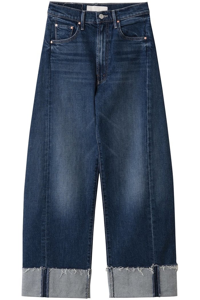 【マザー/MOTHER】のTHE HALF-PIPE ANKLE CUFF FRAY ロールアップデニム (PFI) インテリア・キッズ・メンズ・レディースファッション・服の通販 founy(ファニー) https://founy.com/ ファッション Fashion レディースファッション Fashion for Women パンツ Pants & Trousers デニムパンツ・ジーンズ・美脚デニム Denim Jeans & Pants デニム Denim, Jeans Material ロールアップ Roll-Up, Cuffed Hem ワイド Wide, Wide Fit 再入荷 Restock / Back in Stock 定番 Standard, Basic Item |ID: prp329100004693068 ipo3291000000035799950