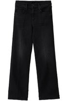 【マザー/MOTHER】のTHE MID RISE RAMBLER ZIP FLOOD ストレートデニム (SPF) ブラック|ID:prp329100004693069