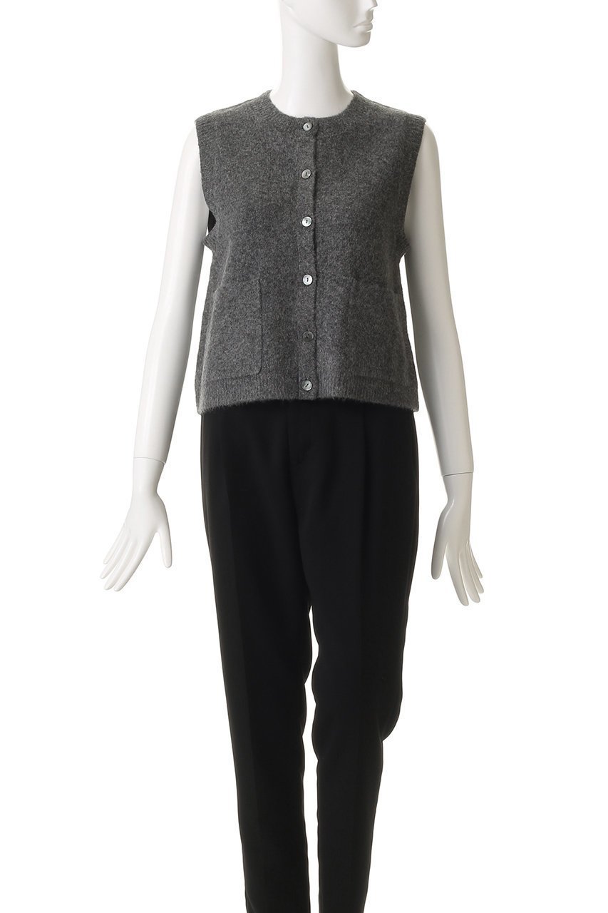 【ミズイロ インド/mizuiro ind】のboucle crew neck vest ベスト 人気、トレンドファッション・服の通販 founy(ファニー) 　ファッション　Fashion　レディースファッション　Fashion for Women　トップス・カットソー　Cut & Sew Tops　ニット　Knit Tops & Sweaters　ベスト&ジレ / 重ね着スタイル　Vests & Gilets　カジュアルプルオーバー・ニットトップス　Pullovers & Knit Tops / Casual Pullovers　ベスト　Vest, Waistcoat　ベーシック　Basic, Essential　新作・新入荷　New Arrivals / New In　other-2|ID: prp329100004693070 ipo3291000000033886261