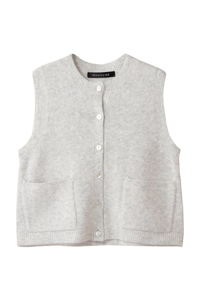【ミズイロ インド/mizuiro ind】のブークレクルーネックベスト インテリア・キッズ・メンズ・レディースファッション・服の通販 founy(ファニー) https://founy.com/ ファッション Fashion レディースファッション Fashion for Women トップス・カットソー Cut & Sew Tops ニット Knit Tops & Sweaters ベスト&ジレ / 重ね着スタイル Vests & Gilets カジュアルプルオーバー・ニットトップス Pullovers & Knit Tops / Casual Pullovers ベスト Vest, Waistcoat ベーシック Basic, Essential |ID: prp329100004693070 ipo3291000000035969971
