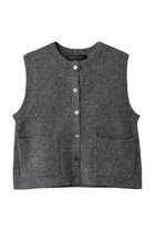 【ミズイロ インド/mizuiro ind】のブークレクルーネックベスト c.gray|ID: prp329100004693070 ipo3291000000035969973