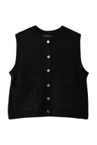 【ミズイロ インド/mizuiro ind】のブークレクルーネックベスト black|ID: prp329100004693070 ipo3291000000035969974