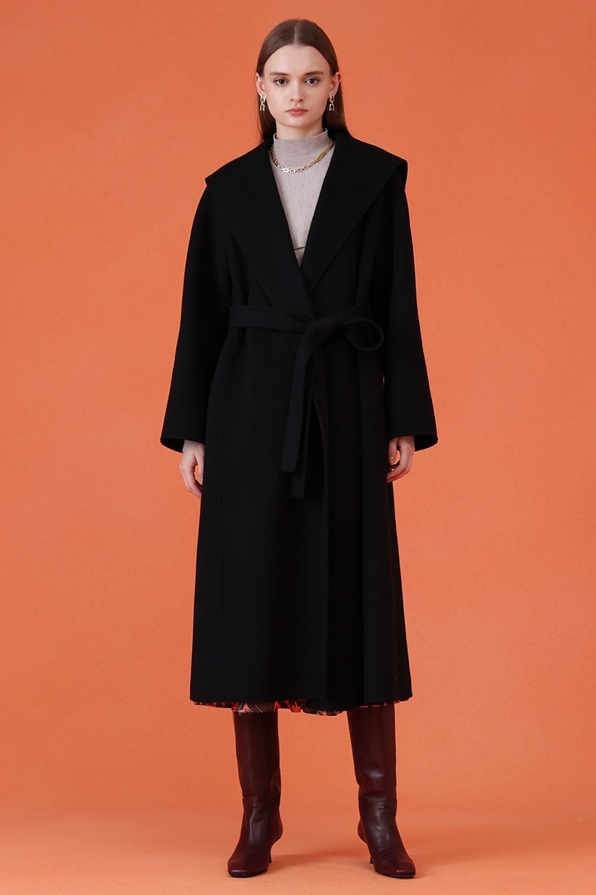 【アナイ/ANAYI】のシャルムリバービックカラーコート 人気、トレンドファッション・服の通販 founy(ファニー) 　ファッション　Fashion　レディースファッション　Fashion for Women　アウター　Coat / Outerwear Collection　コート・ロングコート・ピーコート　Long Coats, Peacoats & More　なめらか　Smooth, Silky Texture　エレガント 上品　Elegant　コンパクト　Compact, Small Size　スリット　Slit, Slit Detail　スリーブ　Sleeve, Long Sleeve / Short Sleeve　ループ　Loop, Loop Knit　ロング　Long, Long-Length　新作・新入荷　New Arrivals / New In　other-7|ID: prp329100004693076 ipo3291000000033886310