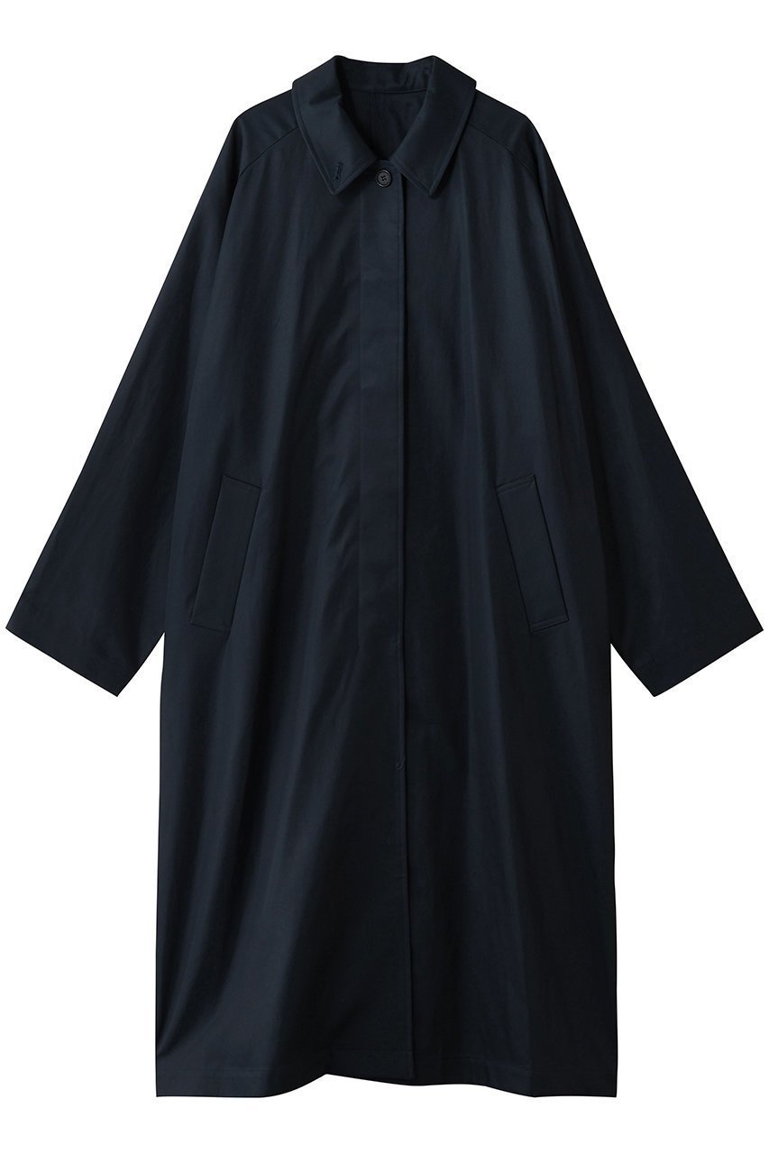 【ミズイロ インド/mizuiro ind】のステンカラーコート インテリア・キッズ・メンズ・レディースファッション・服の通販 founy(ファニー) 　ファッション　Fashion　レディースファッション　Fashion for Women　アウター　Coat / Outerwear Collection　コート・ロングコート・ピーコート　Long Coats, Peacoats & More　マニッシュ　Mannish, Boyish　ロング　Long, Long-Length　エレガント 上品　Elegant　navy|ID: prp329100004693078 ipo3291000000035743331
