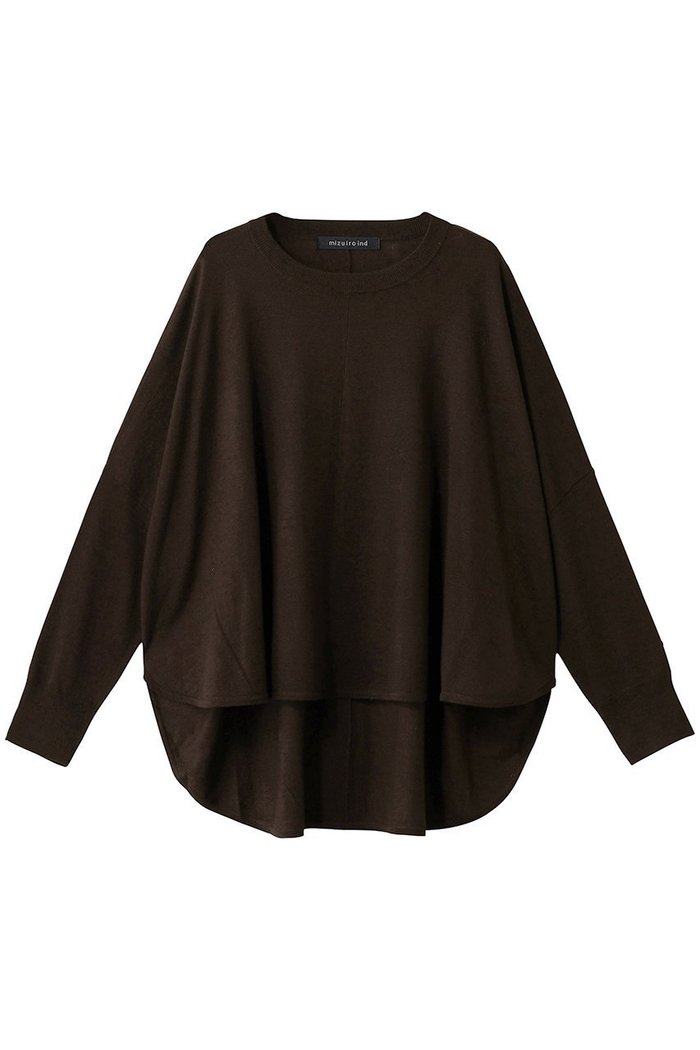 【ミズイロ インド/mizuiro ind】のfront seemed cocoon P/O プルオーバー インテリア・キッズ・メンズ・レディースファッション・服の通販 founy(ファニー) https://founy.com/ ファッション Fashion レディースファッション Fashion for Women トップス・カットソー Cut & Sew Tops ニット Knit Tops & Sweaters カジュアルプルオーバー・ニットトップス Pullovers & Knit Tops / Casual Pullovers シンプル Simple, Minimal スラックス Slacks, Dress Pants デニム Denim, Jeans Material ドレープ Drape, Draping Fabric 新作・新入荷 New Arrivals / New In |ID: prp329100004693079 ipo3291000000033886335