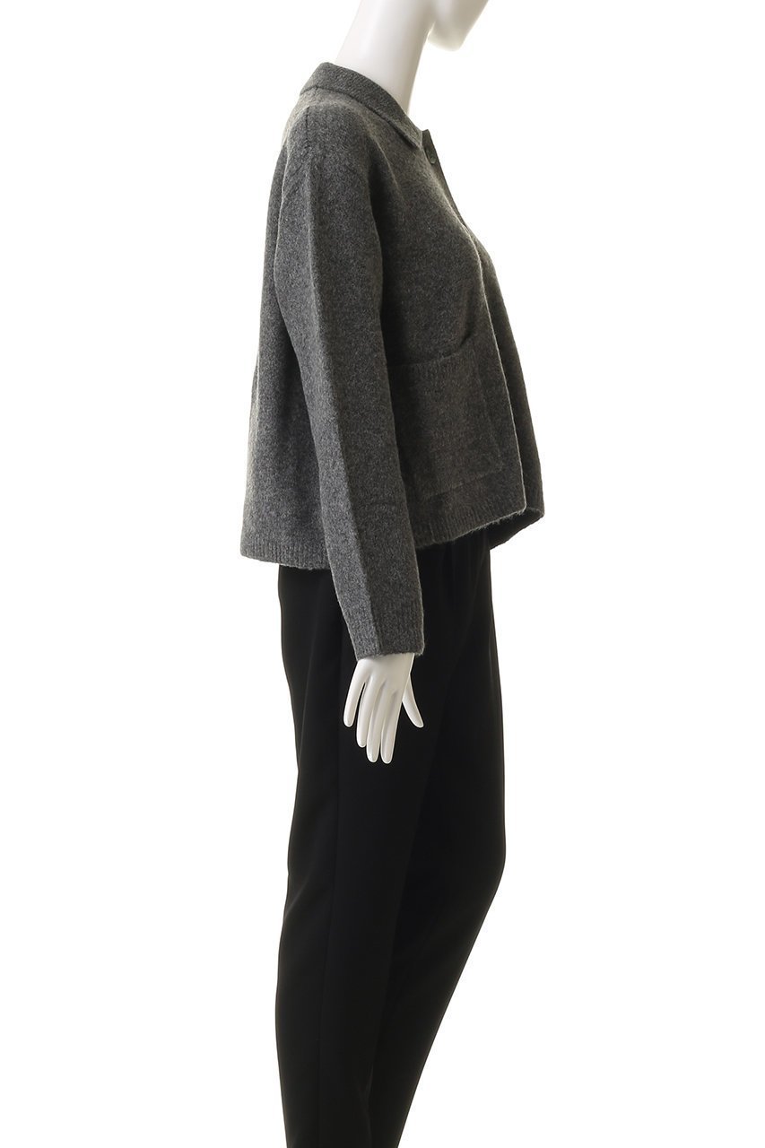【ミズイロ インド/mizuiro ind】のshort C/D with collar カーディガン 人気、トレンドファッション・服の通販 founy(ファニー) 　ファッション　Fashion　レディースファッション　Fashion for Women　トップス・カットソー　Cut & Sew Tops　ニット　Knit Tops & Sweaters　カーディガン・羽織り　Layered Style Cardigans　カーディガン　Cardigan, Knitwear　クラシック　Classic, Timeless Style　ショート　Short, Short Length　バランス　Balance, Style Balance　フレア　Flare, Flared　マニッシュ　Mannish, Boyish　新作・新入荷　New Arrivals / New In　other-3|ID: prp329100004693081 ipo3291000000033886357