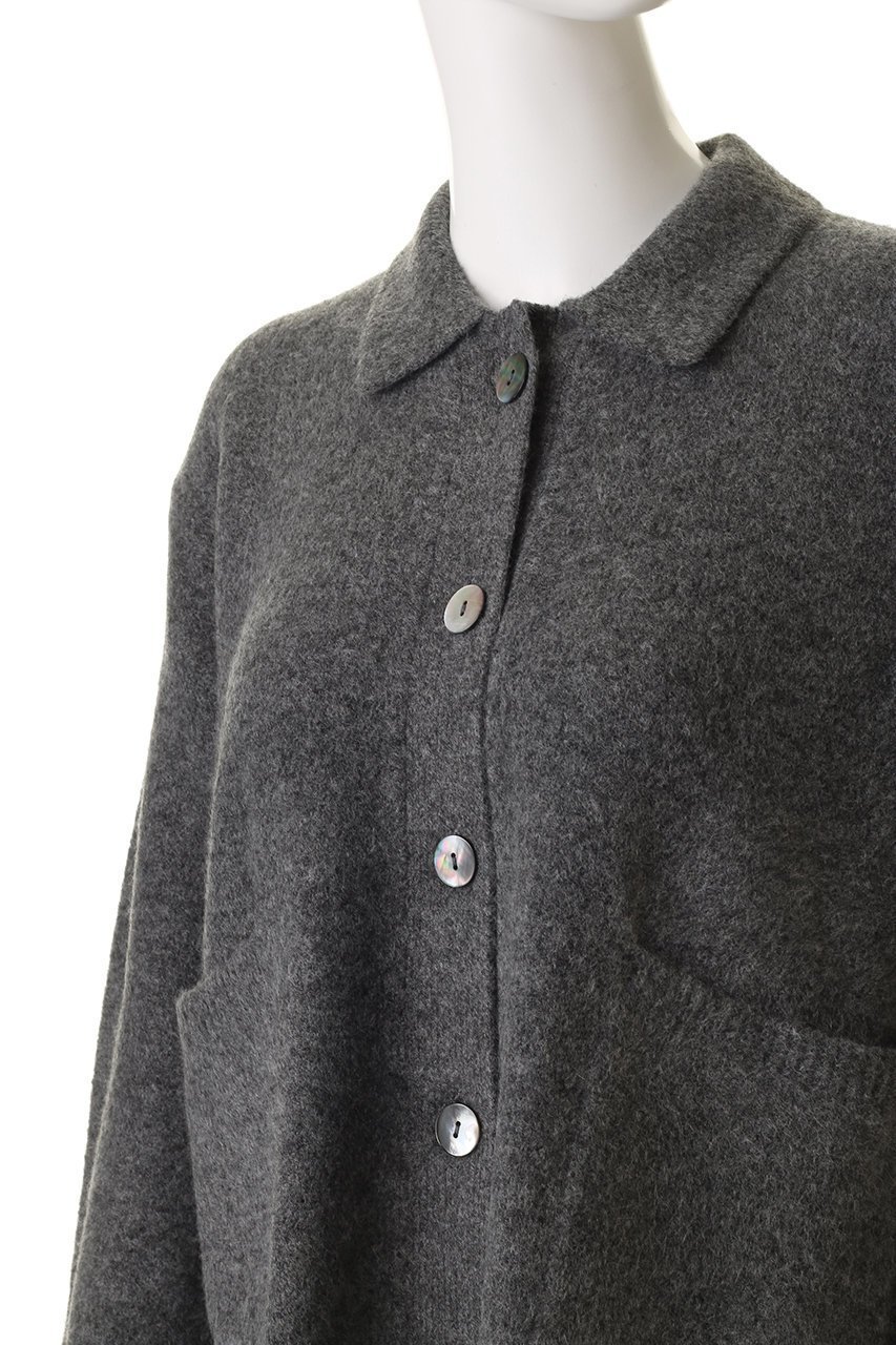 【ミズイロ インド/mizuiro ind】のshort C/D with collar カーディガン 人気、トレンドファッション・服の通販 founy(ファニー) 　ファッション　Fashion　レディースファッション　Fashion for Women　トップス・カットソー　Cut & Sew Tops　ニット　Knit Tops & Sweaters　カーディガン・羽織り　Layered Style Cardigans　カーディガン　Cardigan, Knitwear　クラシック　Classic, Timeless Style　ショート　Short, Short Length　バランス　Balance, Style Balance　フレア　Flare, Flared　マニッシュ　Mannish, Boyish　新作・新入荷　New Arrivals / New In　other-5|ID: prp329100004693081 ipo3291000000033886359