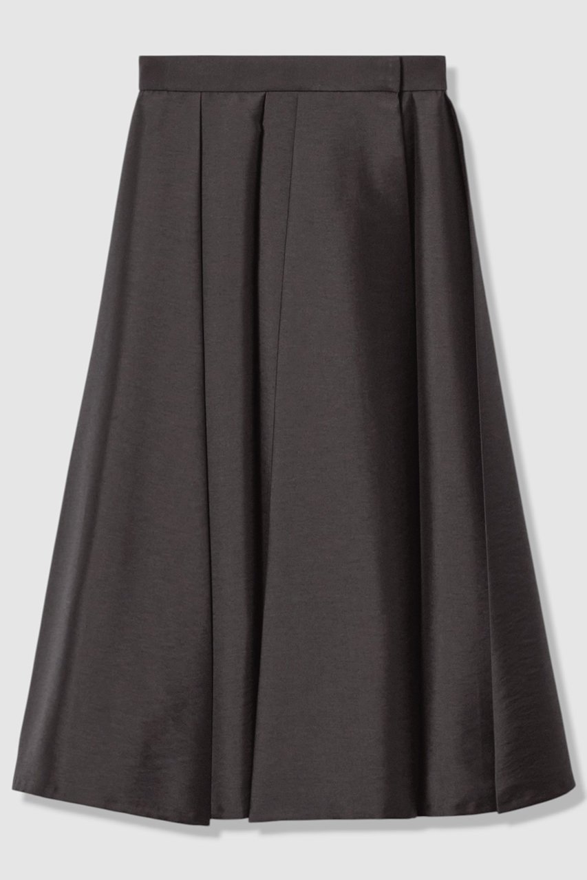 【アナイ/ANAYI】のツイルタックプリーツフレア スカート インテリア・キッズ・メンズ・レディースファッション・服の通販 founy(ファニー) 　ファッション　Fashion　レディースファッション　Fashion for Women　スカート　Skirts　Aライン・フレアスカート　A-Line & Flared Skirts　ロングスカート　Long Skirts / Maxi & Midi Skirts　イレギュラー　Irregular Design　シルク　Silk, 100% Silk　ツイル　Twist, Twisted Detail　フレア　Flare, Flared　プリーツ　Pleats, Pleated　ミックス　Mix, Mixed Style　ランダム　Random, Irregular　ロング　Long, Long-Length　エレガント 上品　Elegant　台形　A-Line, Trapezoid Shape　新作・新入荷　New Arrivals / New In　グレー|ID: prp329100004693091 ipo3291000000033886432