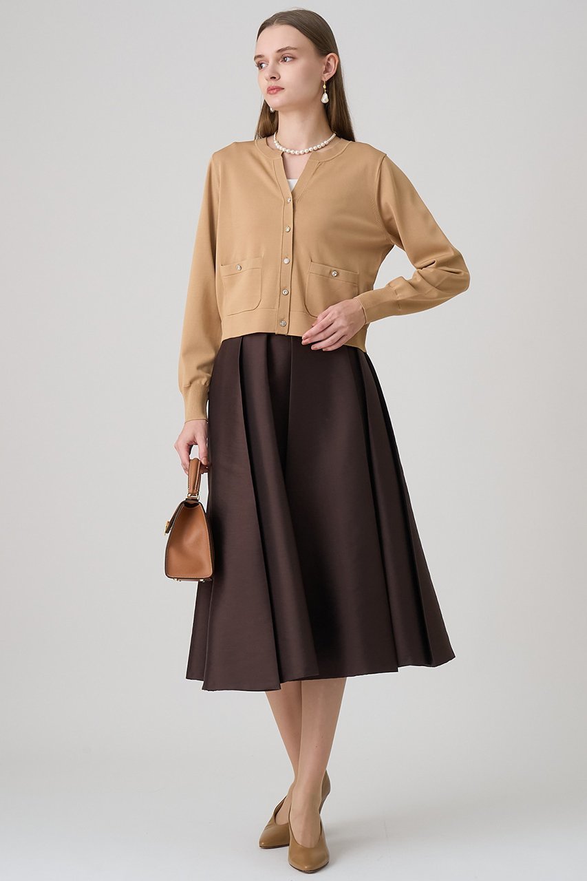 【アナイ/ANAYI】のツイルタックプリーツフレア スカート 人気、トレンドファッション・服の通販 founy(ファニー) ファッション Fashion レディースファッション Fashion for Women スカート Skirts Aライン・フレアスカート A-Line & Flared Skirts ロングスカート Long Skirts / Maxi & Midi Skirts イレギュラー Irregular Design シルク Silk, 100% Silk ツイル Twist, Twisted Detail フレア Flare, Flared プリーツ Pleats, Pleated ミックス Mix, Mixed Style ランダム Random, Irregular ロング Long, Long-Length エレガント 上品 Elegant 台形 A-Line, Trapezoid Shape other-4|ID: prp329100004693091 ipo3291000000035597226