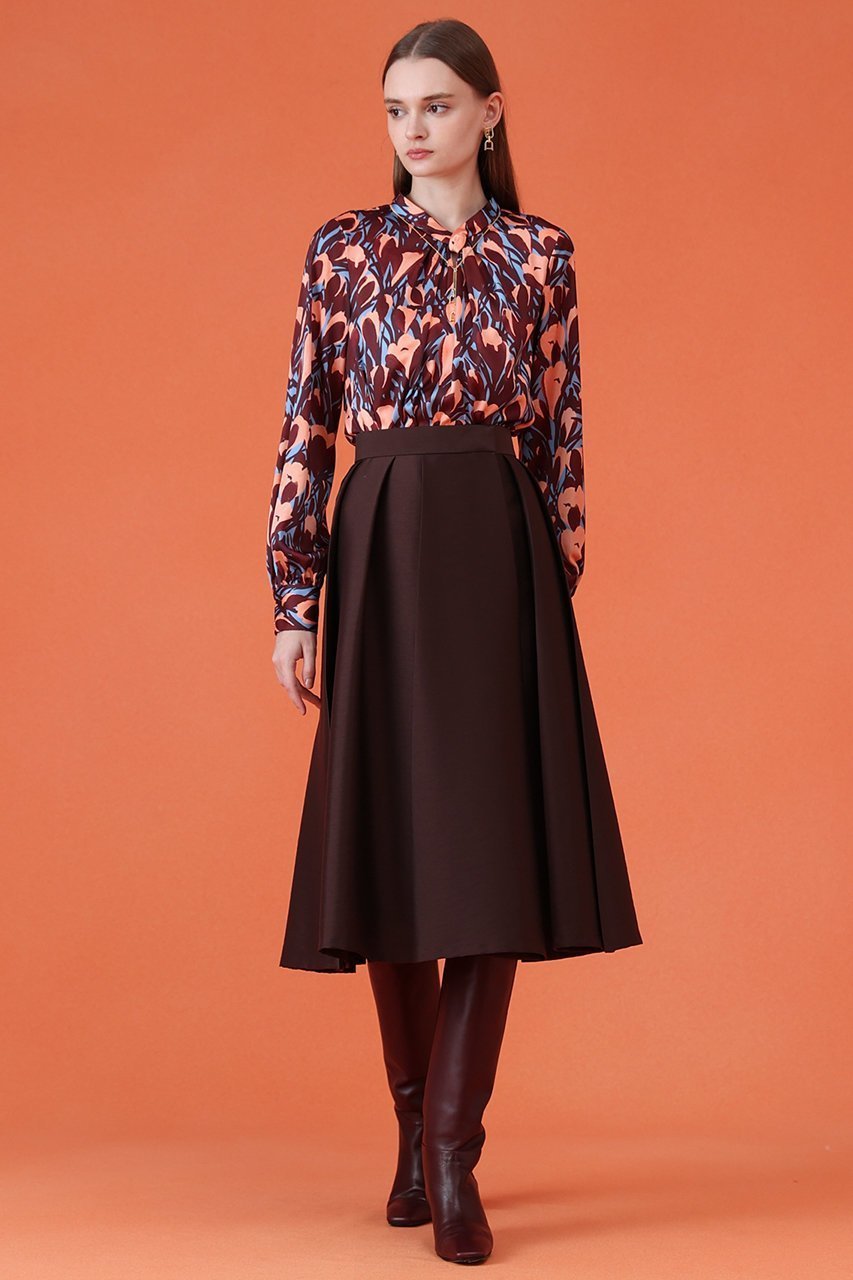 【アナイ/ANAYI】のツイルタックプリーツフレア スカート 人気、トレンドファッション・服の通販 founy(ファニー) ファッション Fashion レディースファッション Fashion for Women スカート Skirts Aライン・フレアスカート A-Line & Flared Skirts ロングスカート Long Skirts / Maxi & Midi Skirts イレギュラー Irregular Design シルク Silk, 100% Silk ツイル Twist, Twisted Detail フレア Flare, Flared プリーツ Pleats, Pleated ミックス Mix, Mixed Style ランダム Random, Irregular ロング Long, Long-Length エレガント 上品 Elegant 台形 A-Line, Trapezoid Shape other-7|ID: prp329100004693091 ipo3291000000035597232