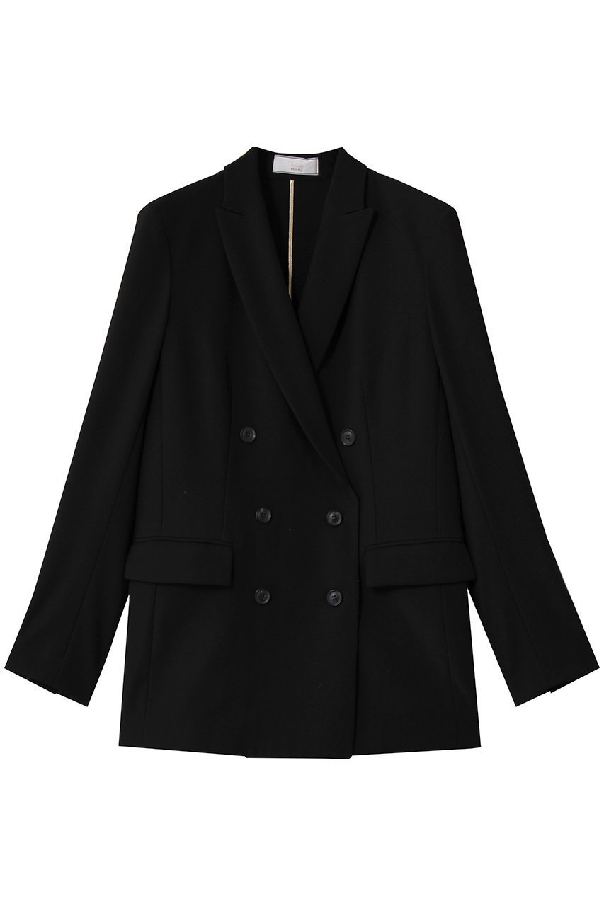 【ベイジ,/BEIGE,】のALAINA(アライナ)/ダブルジャケット インテリア・キッズ・メンズ・レディースファッション・服の通販 founy(ファニー) 　ファッション　Fashion　レディースファッション　Fashion for Women　アウター　Coat / Outerwear Collection　レディースジャケット・軽アウター　Jackets　オケージョン　Occasion Wear　ジャケット　Jacket, Outerwear　ストレッチ　Stretch, Stretchy Fabric　ダブル　Double, Double-Breasted　デニム　Denim, Jeans Material　マニッシュ　Mannish, Boyish　ビジネス 仕事 通勤　Business / Work / Commuting　Black|ID: prp329100004693092 ipo3291000000035381358