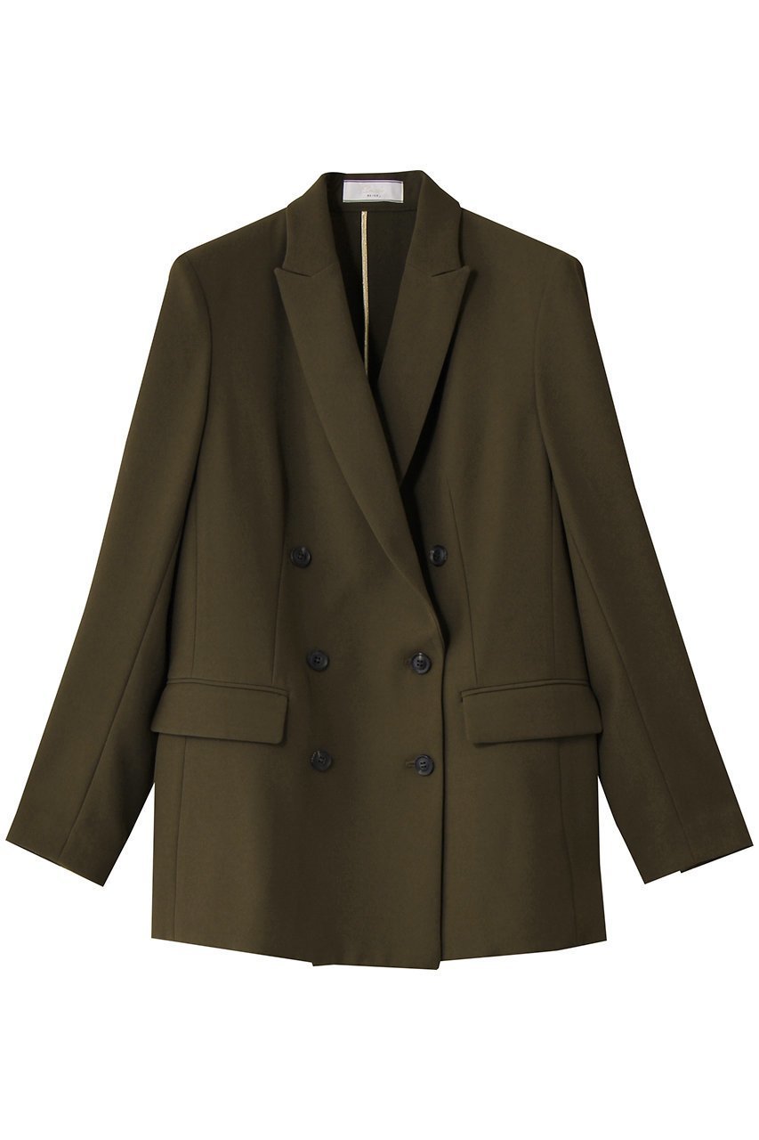 【ベイジ,/BEIGE,】のALAINA(アライナ)/ダブルジャケット インテリア・キッズ・メンズ・レディースファッション・服の通販 founy(ファニー) 　ファッション　Fashion　レディースファッション　Fashion for Women　アウター　Coat / Outerwear Collection　レディースジャケット・軽アウター　Jackets　オケージョン　Occasion Wear　ジャケット　Jacket, Outerwear　ストレッチ　Stretch, Stretchy Fabric　ダブル　Double, Double-Breasted　デニム　Denim, Jeans Material　マニッシュ　Mannish, Boyish　ビジネス 仕事 通勤　Business / Work / Commuting　Khaki|ID: prp329100004693092 ipo3291000000035381359