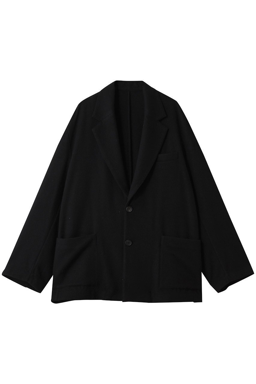 【シュタイン/ssstein / MEN】の【MEN】WOOL/CASHMERE FLEECE SINGLE BREASTED JACKET インテリア・キッズ・メンズ・レディースファッション・服の通販 founy(ファニー) 　ファッション　Fashion　メンズファッション　Fashion for Men　ジャケット　Jacket, Outerwear　新作・新入荷　New Arrivals / New In　ブラック|ID: prp329100004693095 ipo3291000000033886463