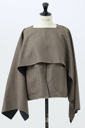 【デザイン ワークス/DESIGN WORKS】 ダブルフェイスケープ&ベスト人気、トレンドファッション・服の通販 founy(ファニー) ファッション Fashion レディースファッション Fashion for Women アウター Coat / Outerwear Collection コート・ロングコート・ピーコート Long Coats, Peacoats & More おすすめ Recommended / Our Picks コンパクト Compact, Small Size ショート Short, Short Length タートルネック Turtleneck, High Neck ダブル Double, Double-Breasted フェイス Face, Facial Design ベスト Vest, Waistcoat リバーシブル Reversible, Two-Sided エレガント 上品 Elegant 新作・新入荷 New Arrivals / New In |ID:prp329100004694278