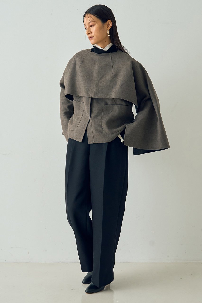 【デザイン ワークス/DESIGN WORKS】のダブルフェイスケープ&ベスト 人気、トレンドファッション・服の通販 founy(ファニー) 　ファッション　Fashion　レディースファッション　Fashion for Women　アウター　Coat / Outerwear Collection　コート・ロングコート・ピーコート　Long Coats, Peacoats & More　おすすめ　Recommended / Our Picks　コンパクト　Compact, Small Size　ショート　Short, Short Length　タートルネック　Turtleneck, High Neck　ダブル　Double, Double-Breasted　フェイス　Face, Facial Design　ベスト　Vest, Waistcoat　リバーシブル　Reversible, Two-Sided　エレガント 上品　Elegant　other-8|ID: prp329100004694278 ipo3291000000035869452