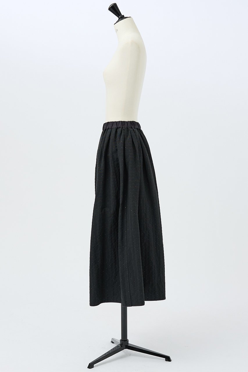 【デザイン ワークス/DESIGN WORKS】のラメドットリバーシブルスカート 人気、トレンドファッション・服の通販 founy(ファニー) 　ファッション　Fashion　レディースファッション　Fashion for Women　スカート　Skirts　ロングスカート　Long Skirts / Maxi & Midi Skirts　おすすめ　Recommended / Our Picks　オケージョン　Occasion Wear　グログラン　Grosgrain, Grosgrain Ribbon　コンパクト　Compact, Small Size　シンプル　Simple, Minimal　ジャカード／ジャガード　Jacquard, Woven Pattern　ドット　Polka Dot, Dot Pattern　フラット　Flat, Flat Shoes　ボーダー　Border, Stripe　リバーシブル　Reversible, Two-Sided　ロング　Long, Long-Length　別注　Limited Edition, Custom Order　新作・新入荷　New Arrivals / New In　other-2|ID: prp329100004694279 ipo3291000000033896139