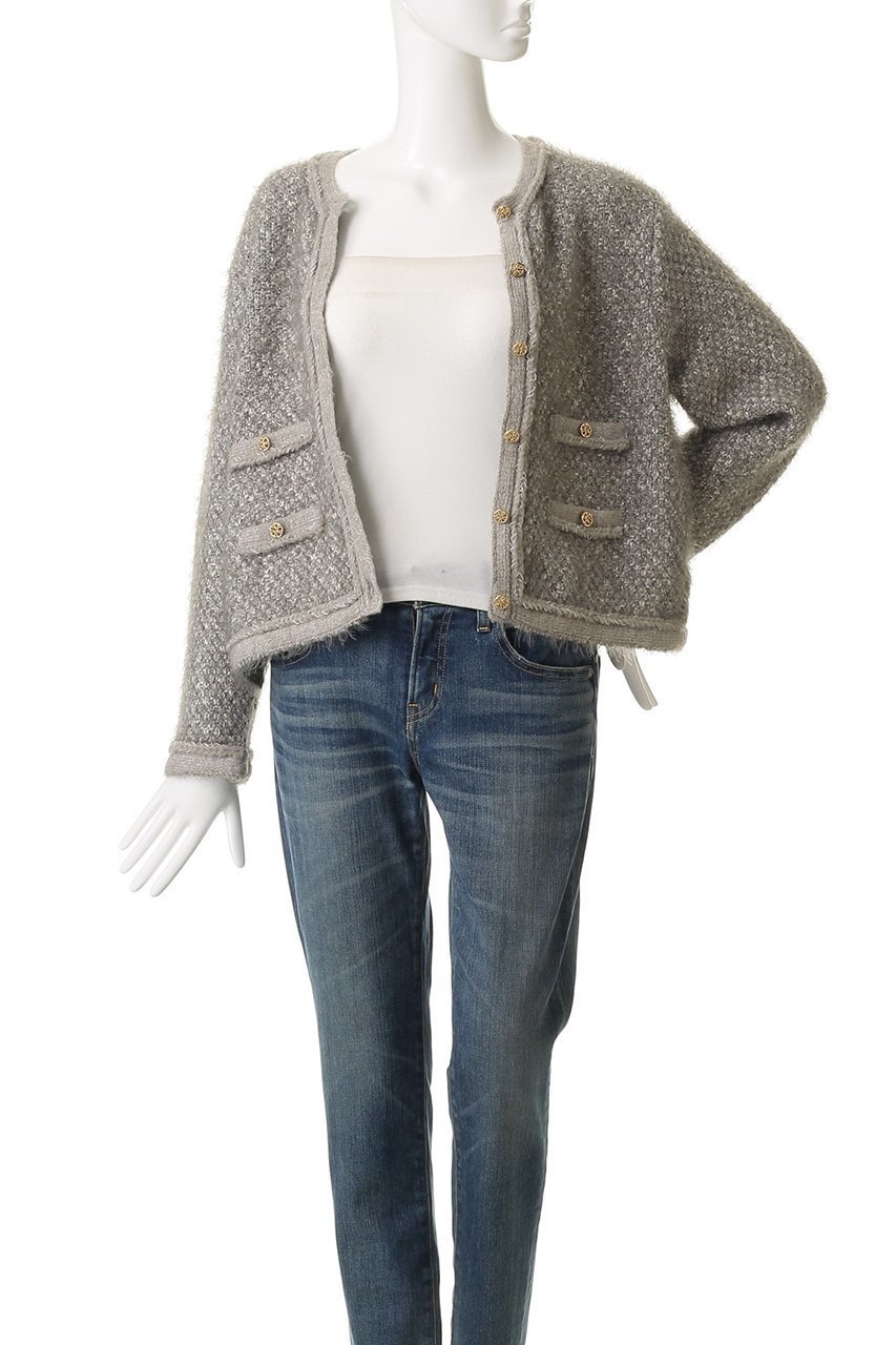 【ミュベール/MUVEIL】のウサギツイードニットジャケット 人気、トレンドファッション・服の通販 founy(ファニー) 　ファッション　Fashion　レディースファッション　Fashion for Women　アウター　Coat / Outerwear Collection　レディースジャケット・軽アウター　Jackets　エレガント 上品　Elegant　クラシック　Classic, Timeless Style　コレクション　Collection, Seasonal Line　ジャケット　Jacket, Outerwear　ツイード　Twill, Twill Weave　ミックス　Mix, Mixed Style　新作・新入荷　New Arrivals / New In　other-8|ID: prp329100004694280 ipo3291000000033896155