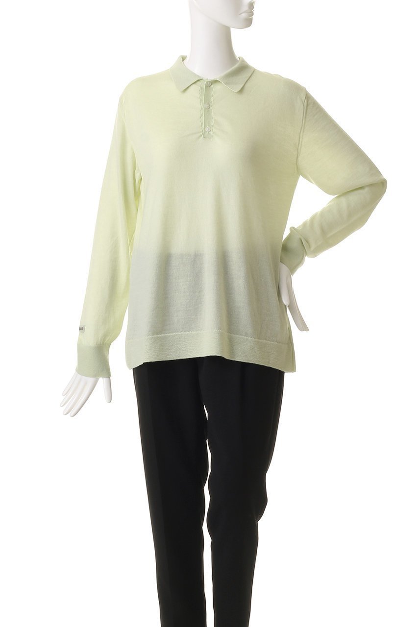 【マディソンブルー/MADISONBLUE】のWRIKLED RELAXED FIT POLO KNIT ポロニット 人気、トレンドファッション・服の通販 founy(ファニー) 　ファッション　Fashion　レディースファッション　Fashion for Women　トップス・カットソー　Cut & Sew Tops　ニット　Knit Tops & Sweaters　カジュアルプルオーバー・ニットトップス　Pullovers & Knit Tops / Casual Pullovers　ジャカード／ジャガード　Jacquard, Woven Pattern　フィット　Fit, Slim Fit　リラックス　Relax, Relaxed Fit　other-2|ID: prp329100004694282 ipo3291000000035869459