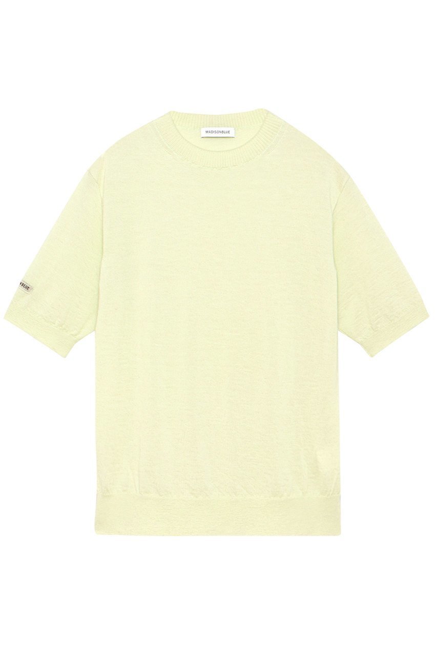 【マディソンブルー/MADISONBLUE】のWRIKLED CREW NECK H/S PO クルーネックプルオーバー インテリア・キッズ・メンズ・レディースファッション・服の通販 founy(ファニー) 　ファッション　Fashion　レディースファッション　Fashion for Women　トップス・カットソー　Cut & Sew Tops　ニット　Knit Tops & Sweaters　カジュアルプルオーバー・ニットトップス　Pullovers & Knit Tops / Casual Pullovers　ジャカード／ジャガード　Jacquard, Woven Pattern　新作・新入荷　New Arrivals / New In　ライトグリーン|ID: prp329100004694283 ipo3291000000033896175