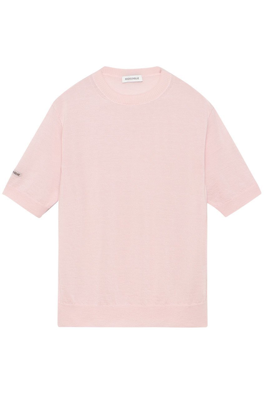 【マディソンブルー/MADISONBLUE】のWRIKLED CREW NECK H/S PO クルーネックプルオーバー インテリア・キッズ・メンズ・レディースファッション・服の通販 founy(ファニー) 　ファッション　Fashion　レディースファッション　Fashion for Women　トップス・カットソー　Cut & Sew Tops　ニット　Knit Tops & Sweaters　カジュアルプルオーバー・ニットトップス　Pullovers & Knit Tops / Casual Pullovers　ジャカード／ジャガード　Jacquard, Woven Pattern　新作・新入荷　New Arrivals / New In　ピンク|ID: prp329100004694283 ipo3291000000033896176