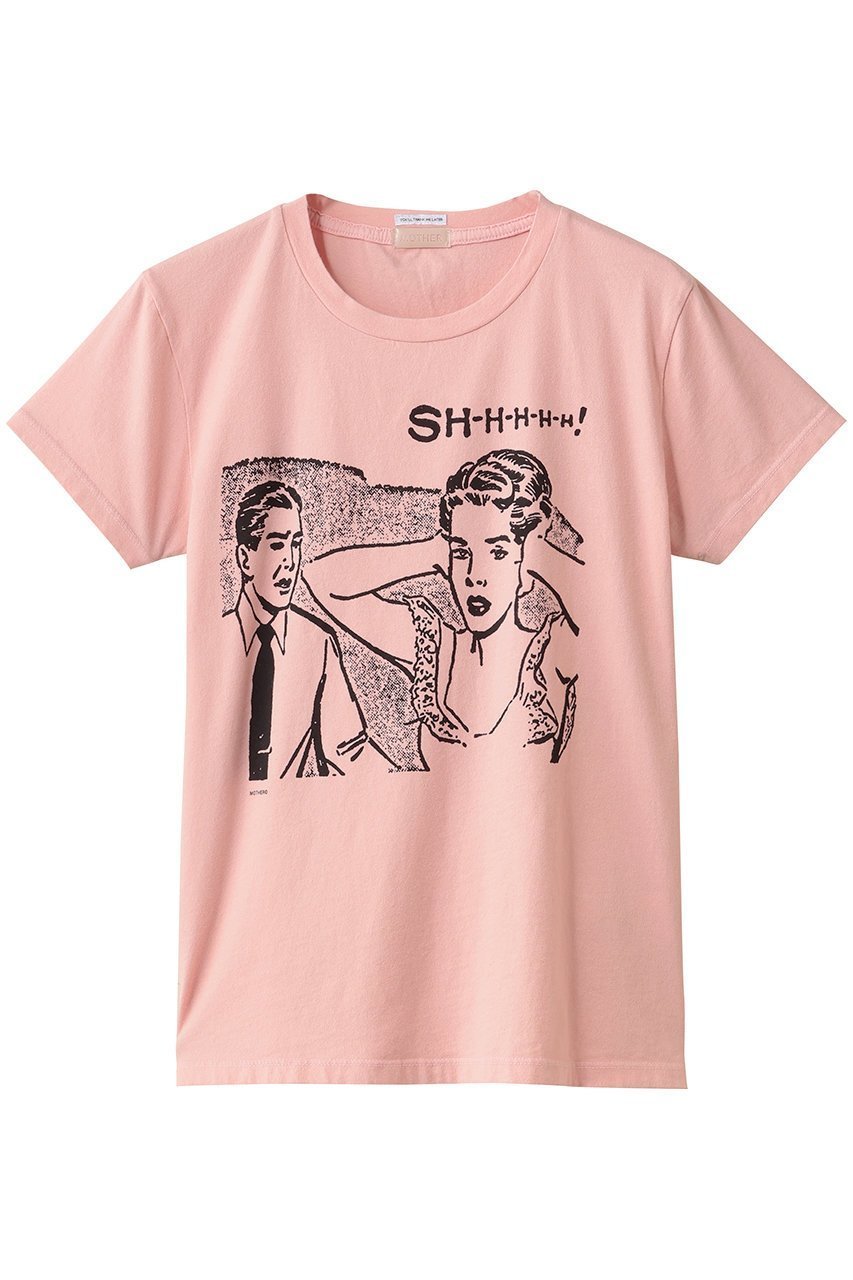 【マザー/MOTHER】のTHE BOXY GOODIE GOODIE アメコミTシャツ (SHH) インテリア・キッズ・メンズ・レディースファッション・服の通販 founy(ファニー) 　ファッション　Fashion　レディースファッション　Fashion for Women　トップス・カットソー　Cut & Sew Tops　シャツ・ブラウス・オフィスカジュアル　Elegant Blouses & Button-Ups　ロングTシャツ・Tシャツ　Longline T-Shirts & Tees　カットソー・ベーシックTシャツ　Cut-and-Sewn Tops / Stretch Tees & Basics　グラフィック　Graphic, Graphic Design　ショート　Short, Short Length　シンプル　Simple, Minimal　スラックス　Slacks, Dress Pants　スリーブ　Sleeve, Long Sleeve / Short Sleeve　デニム　Denim, Jeans Material　フィット　Fit, Slim Fit　プリント　Print, Printed Pattern　新作・新入荷　New Arrivals / New In　ピンク|ID: prp329100004694284 ipo3291000000033896182