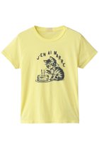 【マザー/MOTHER】のTHE LIL GOODIE GOODIE キャットTシャツ (IOV) 人気、トレンドファッション・服の通販 founy(ファニー) ファッション Fashion レディースファッション Fashion for Women トップス・カットソー Cut & Sew Tops シャツ・ブラウス・オフィスカジュアル Elegant Blouses & Button-Ups ロングTシャツ・Tシャツ Longline T-Shirts & Tees カットソー・ベーシックTシャツ Cut-and-Sewn Tops / Stretch Tees & Basics インナー Innerwear カーディガン Cardigan, Knitwear ショート Short, Short Length シンプル Simple, Minimal ジャケット Jacket, Outerwear スリーブ Sleeve, Long Sleeve / Short Sleeve デニム Denim, Jeans Material フィット Fit, Slim Fit リラックス Relax, Relaxed Fit 新作・新入荷 New Arrivals / New In 猫 Cat, Kitty thumbnail イエロー|ID: prp329100004694286 ipo3291000000033896197