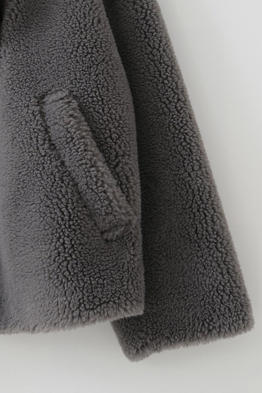 【ハー/HER.】の【9/18 12:00販売開始】スタンドカラーボアコート 人気、トレンドファッション・服の通販 founy(ファニー) 　ファッション　Fashion　レディースファッション　Fashion for Women　アウター　Coat / Outerwear Collection　コート・ロングコート・ピーコート　Long Coats, Peacoats & More　ショート　Short, Short Length　シンプル　Simple, Minimal　定番　Standard, Basic Item　新作・新入荷　New Arrivals / New In　other-3|ID: prp329100004695405 ipo3291000000033905886