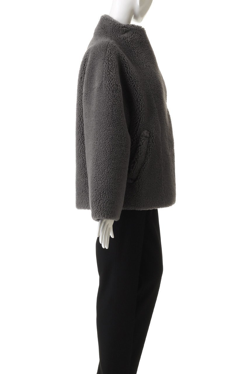 【ハー/HER.】のスタンドカラーボアコート 人気、トレンドファッション・服の通販 founy(ファニー) 　ファッション　Fashion　レディースファッション　Fashion for Women　アウター　Coat / Outerwear Collection　コート・ロングコート・ピーコート　Long Coats, Peacoats & More　ショート　Short, Short Length　シンプル　Simple, Minimal　定番　Standard, Basic Item　other-3|ID: prp329100004695405 ipo3291000000036004510