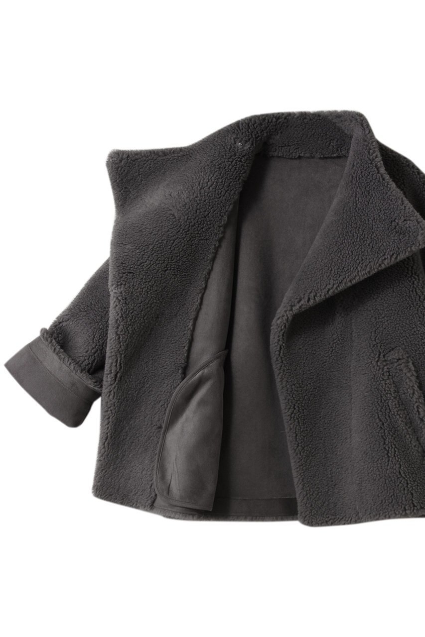 【ハー/HER.】のスタンドカラーボアコート 人気、トレンドファッション・服の通販 founy(ファニー) 　ファッション　Fashion　レディースファッション　Fashion for Women　アウター　Coat / Outerwear Collection　コート・ロングコート・ピーコート　Long Coats, Peacoats & More　ショート　Short, Short Length　シンプル　Simple, Minimal　定番　Standard, Basic Item　other-6|ID: prp329100004695405 ipo3291000000036004514