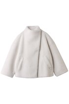 【ハー/HER.】のスタンドカラーボアコート ホワイト|ID: prp329100004695405 ipo3291000000036469711