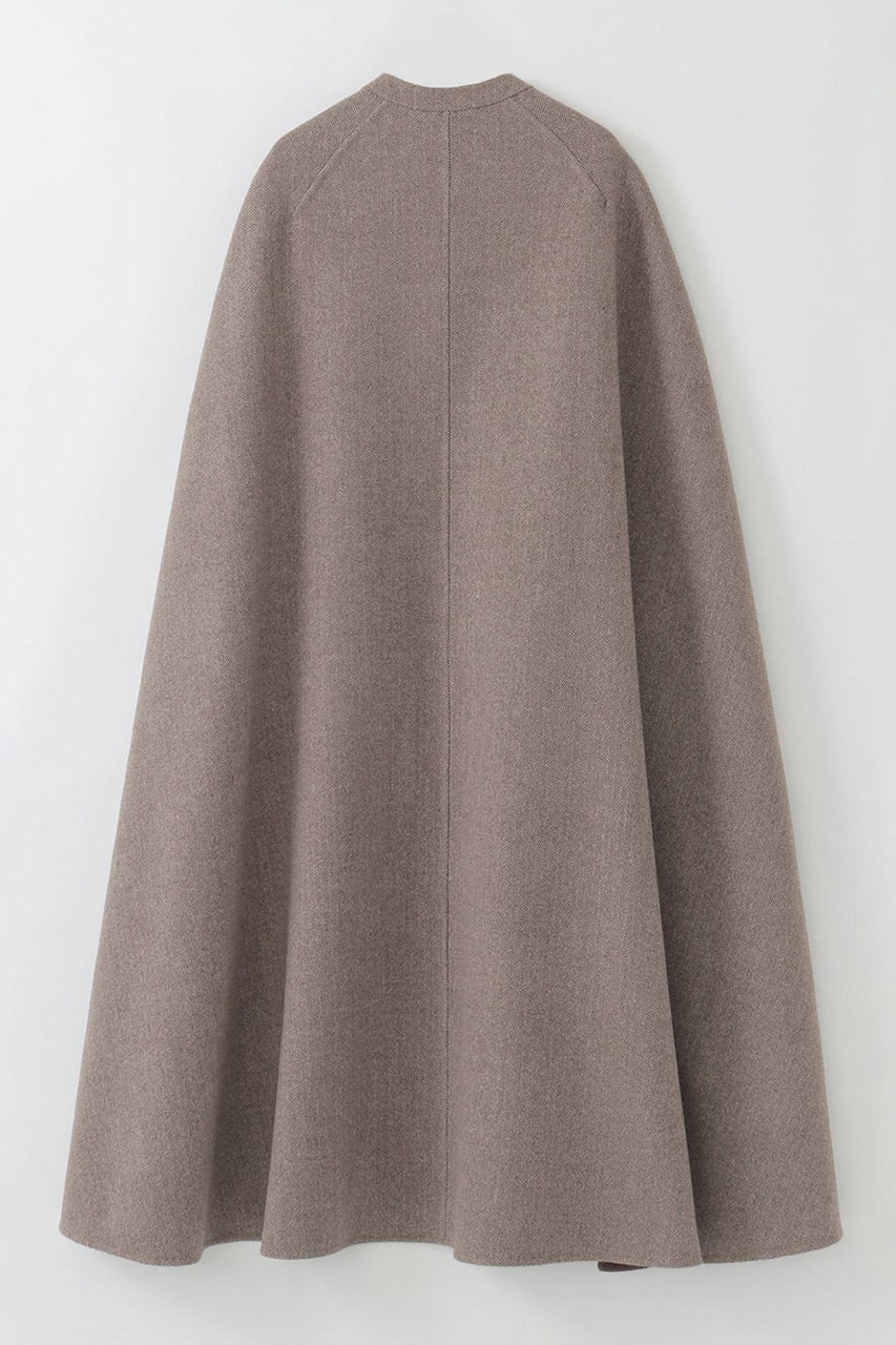 【ハー/HER.】の【9/18 12:00販売開始】へリンボンリバーケープ 人気、トレンドファッション・服の通販 founy(ファニー) 　ファッション　Fashion　レディースファッション　Fashion for Women　アウター　Coat / Outerwear Collection　コート・ロングコート・ピーコート　Long Coats, Peacoats & More　エレガント 上品　Elegant　ショート　Short, Short Length　ドレープ　Drape, Draping Fabric　新作・新入荷　New Arrivals / New In　無地　Plain, Solid Color　other-6|ID: prp329100004695407 ipo3291000000033905907