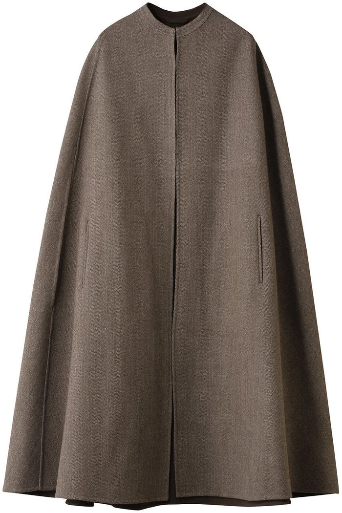 【ハー/HER.】のへリンボンリバーケープ インテリア・キッズ・メンズ・レディースファッション・服の通販 founy(ファニー) https://founy.com/ ファッション Fashion レディースファッション Fashion for Women アウター Coat / Outerwear Collection コート・ロングコート・ピーコート Long Coats, Peacoats & More エレガント 上品 Elegant ショート Short, Short Length ドレープ Drape, Draping Fabric 無地 Plain, Solid Color |ID: prp329100004695407 ipo3291000000035754022