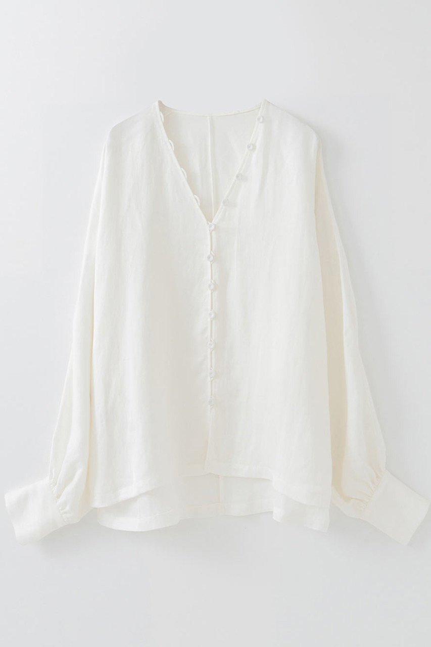 【ハー/HER.】の【9/18 12:00販売開始】ボタンブラウス 人気、トレンドファッション・服の通販 founy(ファニー) 　ファッション　Fashion　レディースファッション　Fashion for Women　トップス・カットソー　Cut & Sew Tops　シャツ・ブラウス・オフィスカジュアル　Elegant Blouses & Button-Ups　おすすめ　Recommended / Our Picks　カットソー　Cut and Sewn Top　スリーブ　Sleeve, Long Sleeve / Short Sleeve　タンク　Tank Top, Sleeveless Top　ツイル　Twist, Twisted Detail　フロント　Front, Front Design　ボトム　Bottoms, Lower Wear　リネン　Linen, Linen Fabric　リラックス　Relax, Relaxed Fit　ロング　Long, Long-Length　新作・新入荷　New Arrivals / New In　羽織　Haori, Light Jacket　 other-1|ID: prp329100004695409 ipo3291000000033905919