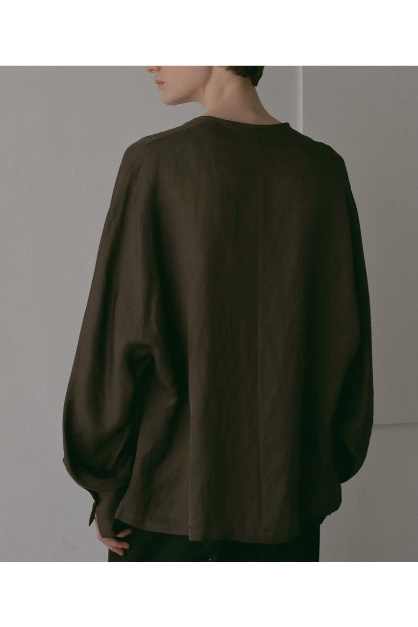【ハー/HER.】の【9/18 12:00販売開始】ボタンブラウス 人気、トレンドファッション・服の通販 founy(ファニー) 　ファッション　Fashion　レディースファッション　Fashion for Women　トップス・カットソー　Cut & Sew Tops　シャツ・ブラウス・オフィスカジュアル　Elegant Blouses & Button-Ups　おすすめ　Recommended / Our Picks　カットソー　Cut and Sewn Top　スリーブ　Sleeve, Long Sleeve / Short Sleeve　タンク　Tank Top, Sleeveless Top　ツイル　Twist, Twisted Detail　フロント　Front, Front Design　ボトム　Bottoms, Lower Wear　リネン　Linen, Linen Fabric　リラックス　Relax, Relaxed Fit　ロング　Long, Long-Length　新作・新入荷　New Arrivals / New In　羽織　Haori, Light Jacket　other-4|ID: prp329100004695409 ipo3291000000033905924