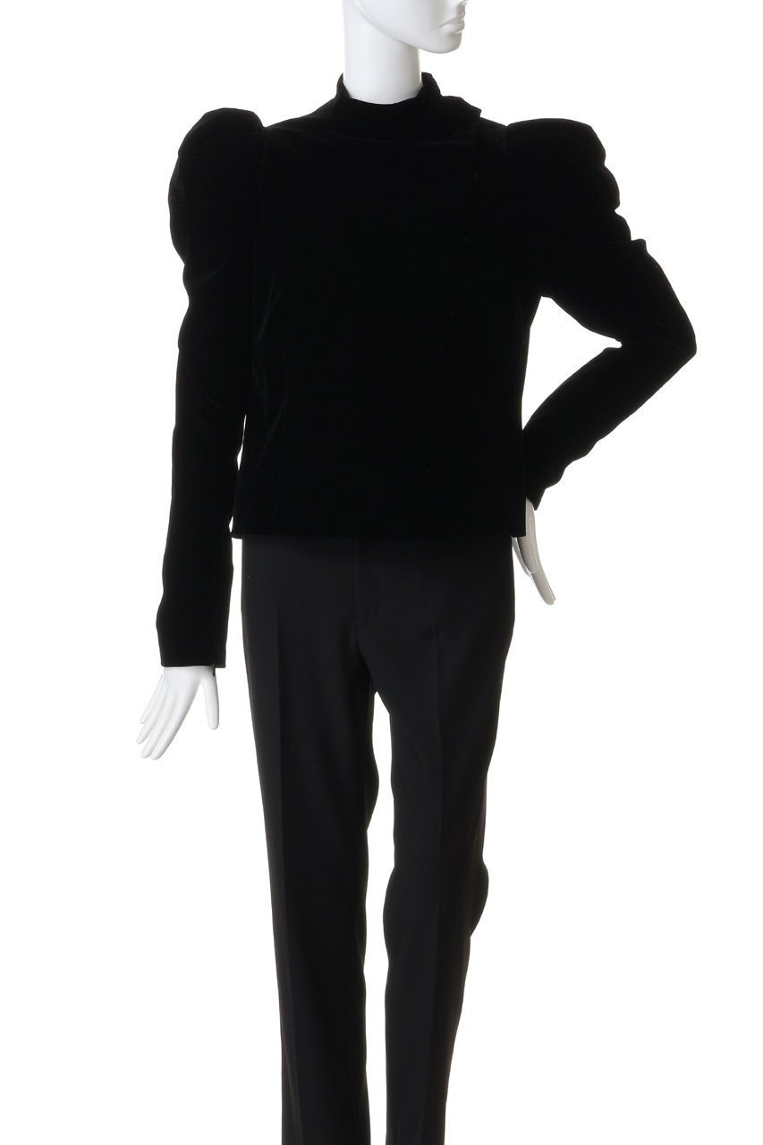 【ハー/HER.】のベロアパワーショルダー 人気、トレンドファッション・服の通販 founy(ファニー) 　ファッション　Fashion　レディースファッション　Fashion for Women　トップス・カットソー　Cut & Sew Tops　シャツ・ブラウス・オフィスカジュアル　Elegant Blouses & Button-Ups　ロングTシャツ・Tシャツ　Longline T-Shirts & Tees　カットソー・ベーシックTシャツ　Cut-and-Sewn Tops / Stretch Tees & Basics　ベロアトップス　Velour Tops / Velvet-Look Items　おすすめ　Recommended / Our Picks　コンパクト　Compact, Small Size　ショルダー　Shoulder, Shoulder Strap　ジャケット　Jacket, Outerwear　スリーブ　Sleeve, Long Sleeve / Short Sleeve　デニム　Denim, Jeans Material　ベロア　Velour, Soft Velvet　ボトム　Bottoms, Lower Wear　ロング　Long, Long-Length　other-2|ID: prp329100004695411 ipo3291000000036102006